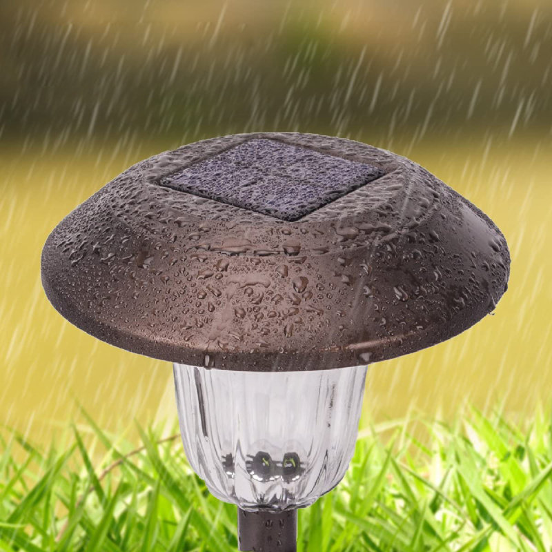 White Solar Powered LED Metal Pathway Light Pack, Set of 8