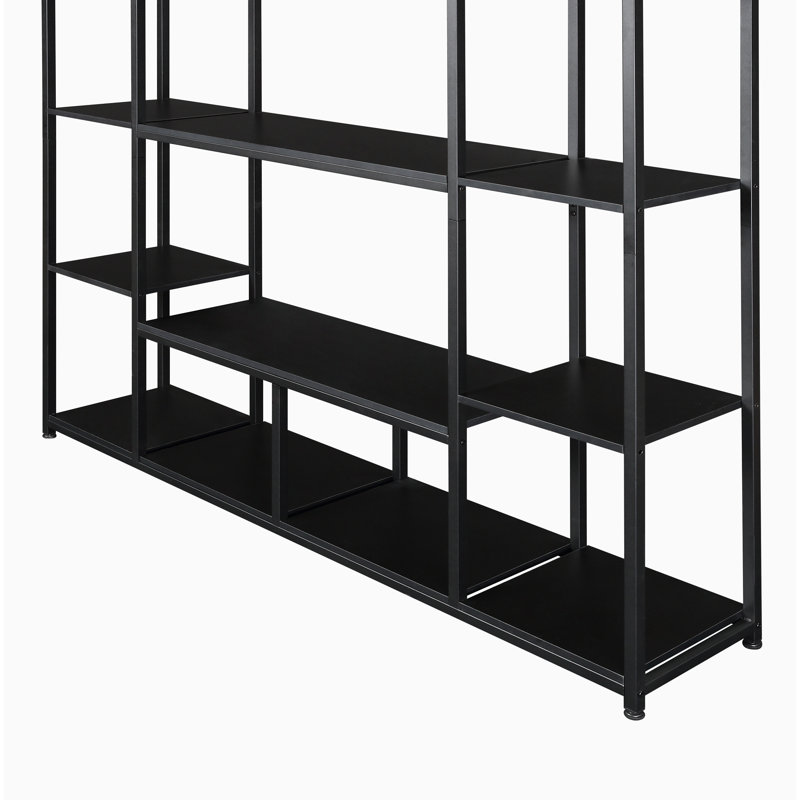 Bibliothèque H 70,85 "x l 58,95", Noir