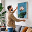 Lotus in Bloom Botanical - Wrapped Canvas-448691316-448691592