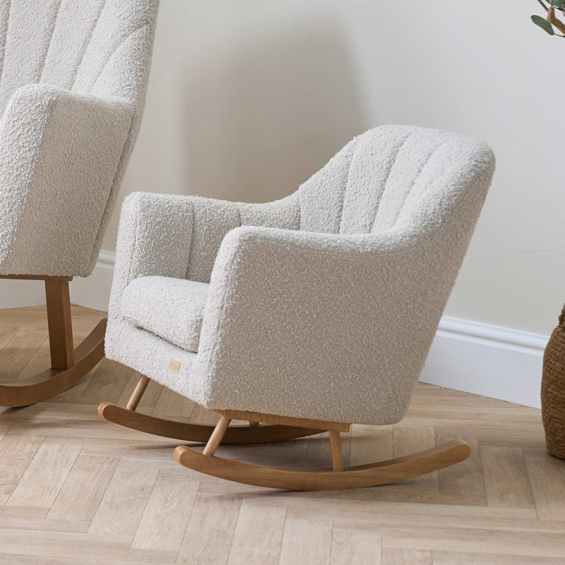 Jonah Mini Me Children's Rocking Chair Boucle Ocean Stone, Beige