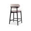 Tabouret de bar / de comptoir Alida Ena Lucia - siège en jute Harvest - structure Ebano-2043193056-2043193070