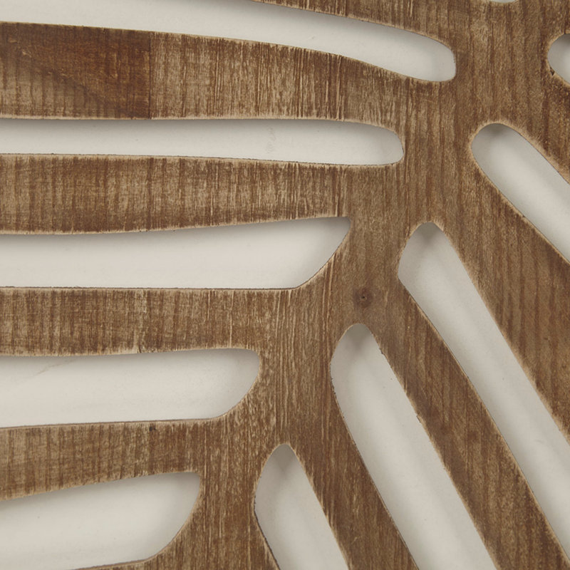 Birch Palm Two-Tone 2-Piece MDF Wall Panel Set
