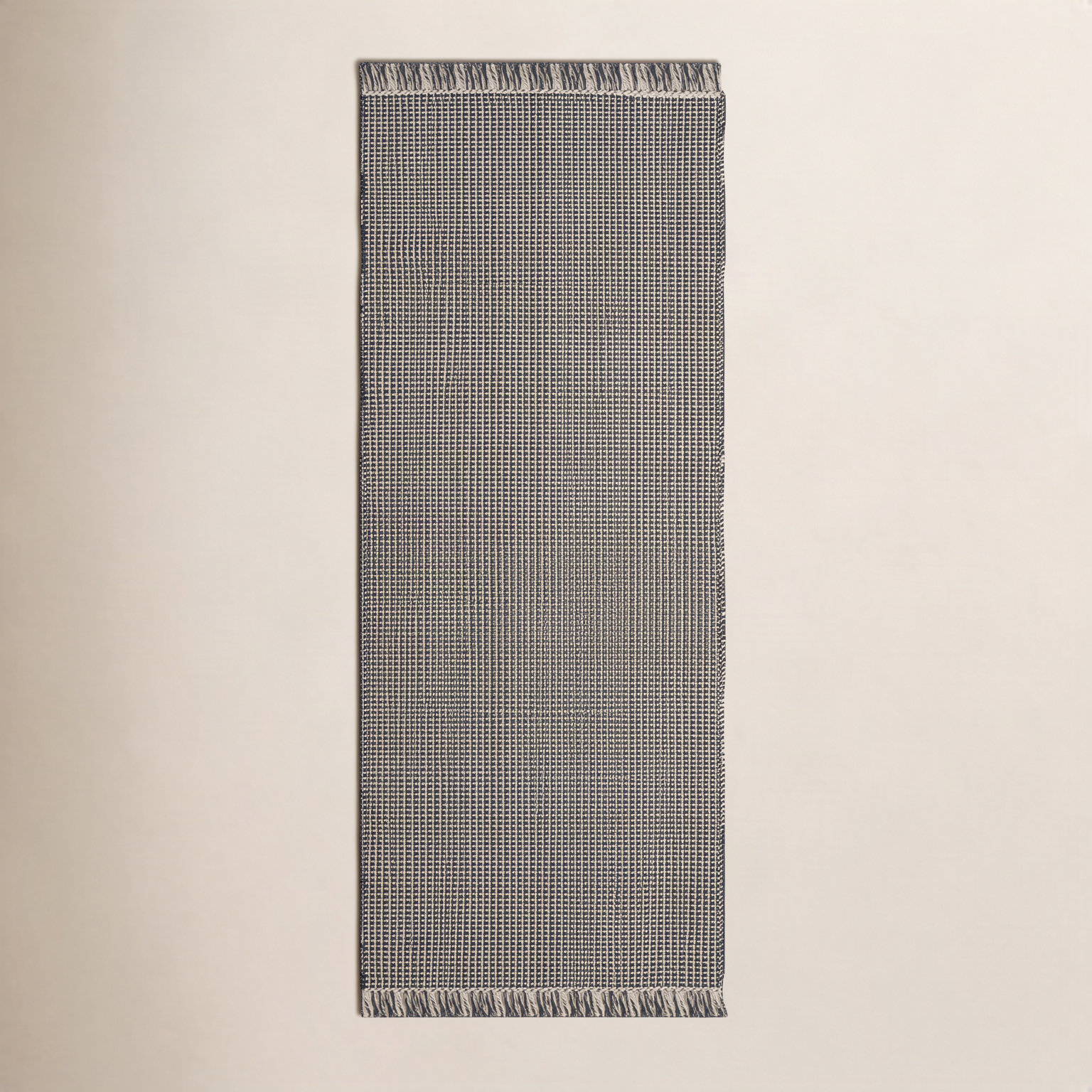 Bester Hand-Woven Geometric Cotton Rug, Runner 2'3" x 8'