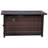 Marilyn Rectangle Polyresin and Steel Propane Fire Pit Table with Lid
