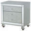 Table de chevet 2 tiroirs Menlo Metallic