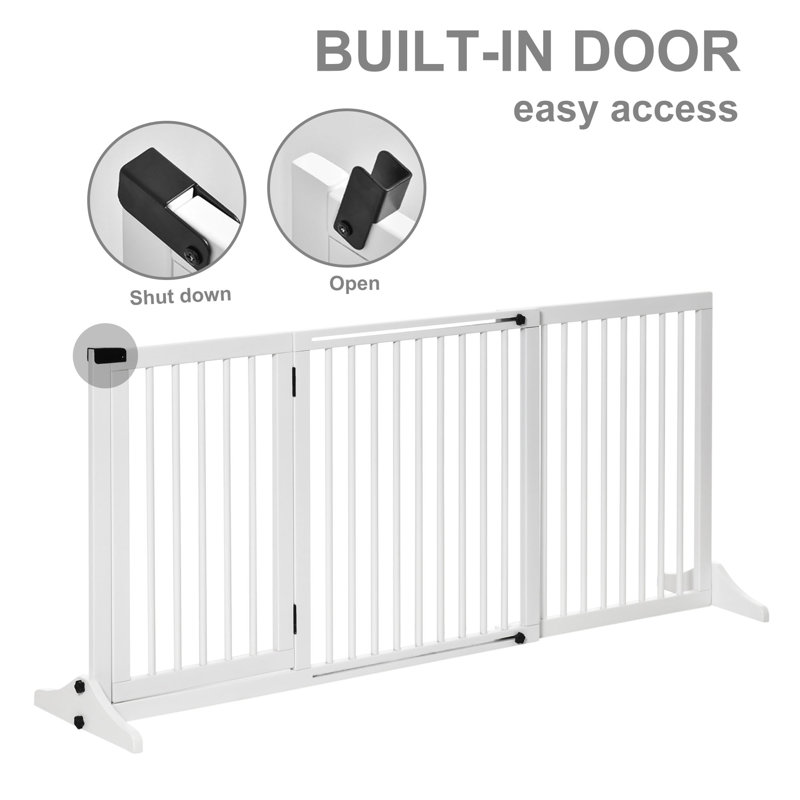 Barrière pour animaux autoportante verrouillable