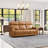 3-Piece Classic Top Genuine Leather Power Reclining Living Room Set: Loveseat + Sofa With Adjustable Headrest, Console & USB Port-840658614