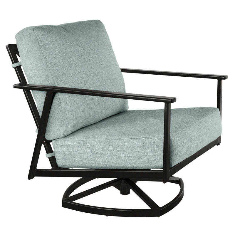 Marin Outdoor Rocker Chair, Carbon Black, Flagship Stone Sunbrella®