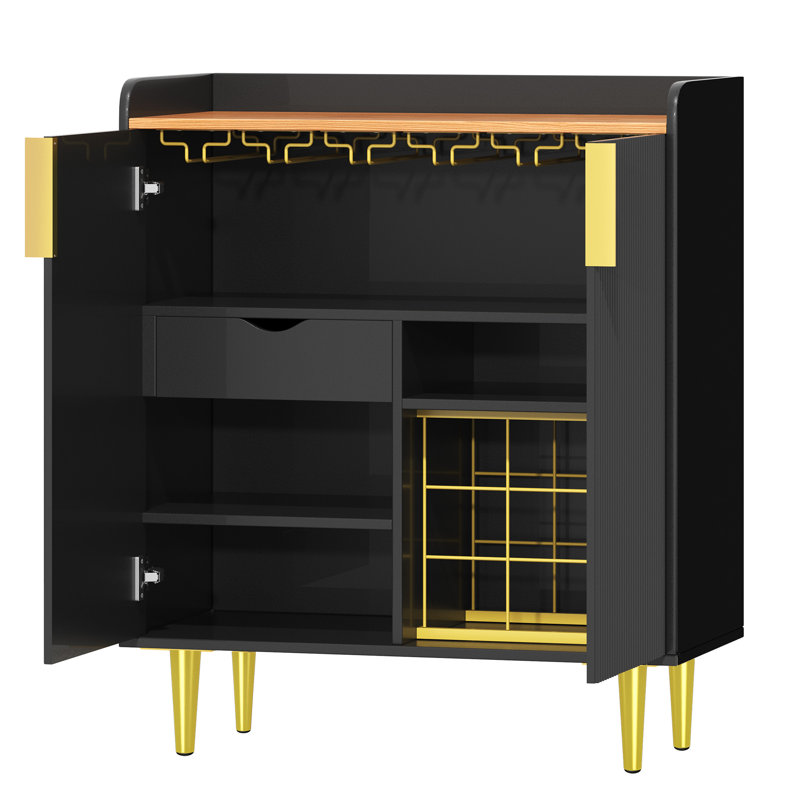 38.1 cm Iron Mini Bar Cabinet
