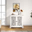 Antique White Storage Console - Functional Addition For Hallway Vintage Accent Sideboard & Solid Wood Living Room Unit