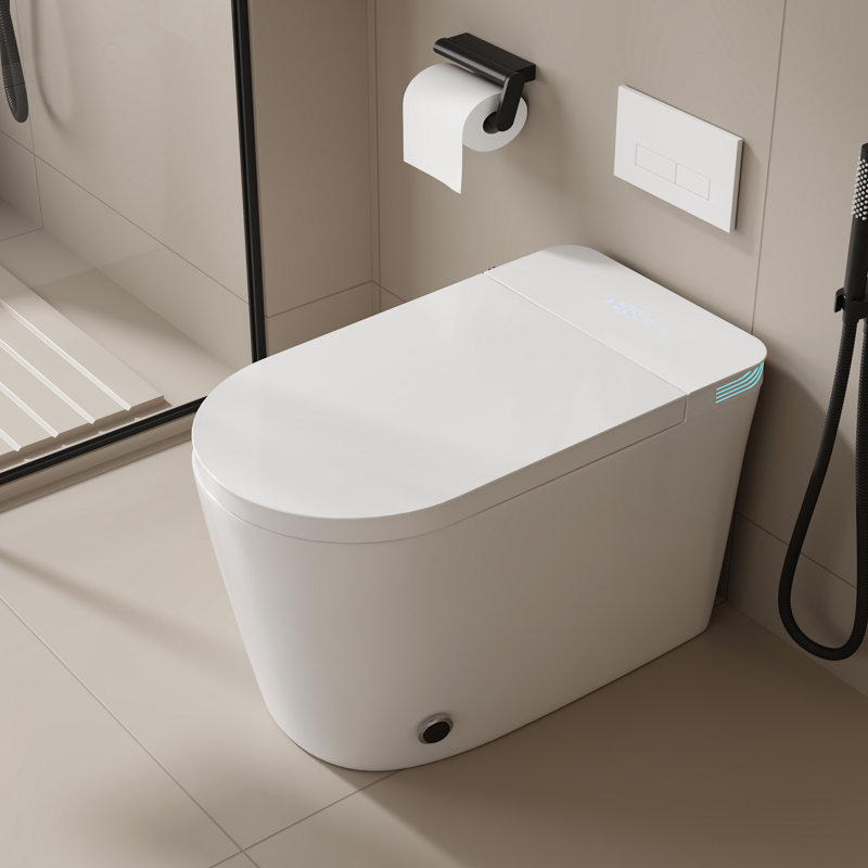 Modern Smart Toilet W/ Heated Seat & Self-Cleaning Nozzle - 27.6X15.9X17.7, 4.88L Flush