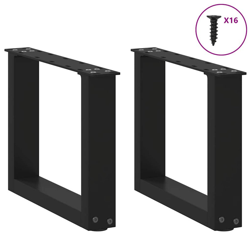 Sayumi Table Leg, Black, 31cm H x 30cm W x 30cm D