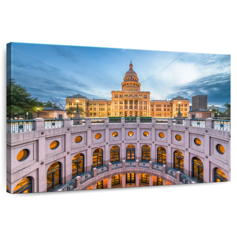 Texas State Capitol avant la tombée de la nuit, H 26 po x l 39 po