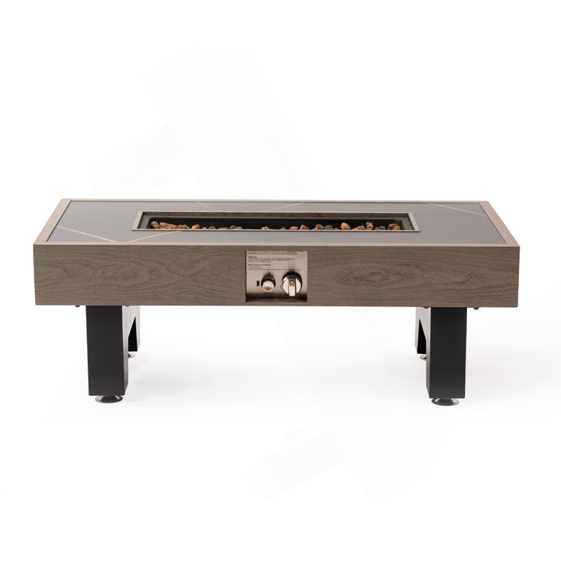Foyer de table en bois 42 po, Brun