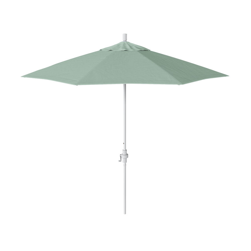 Parasol de marché 108 po Berberia, Tissage uni Sunbrella® palette brume