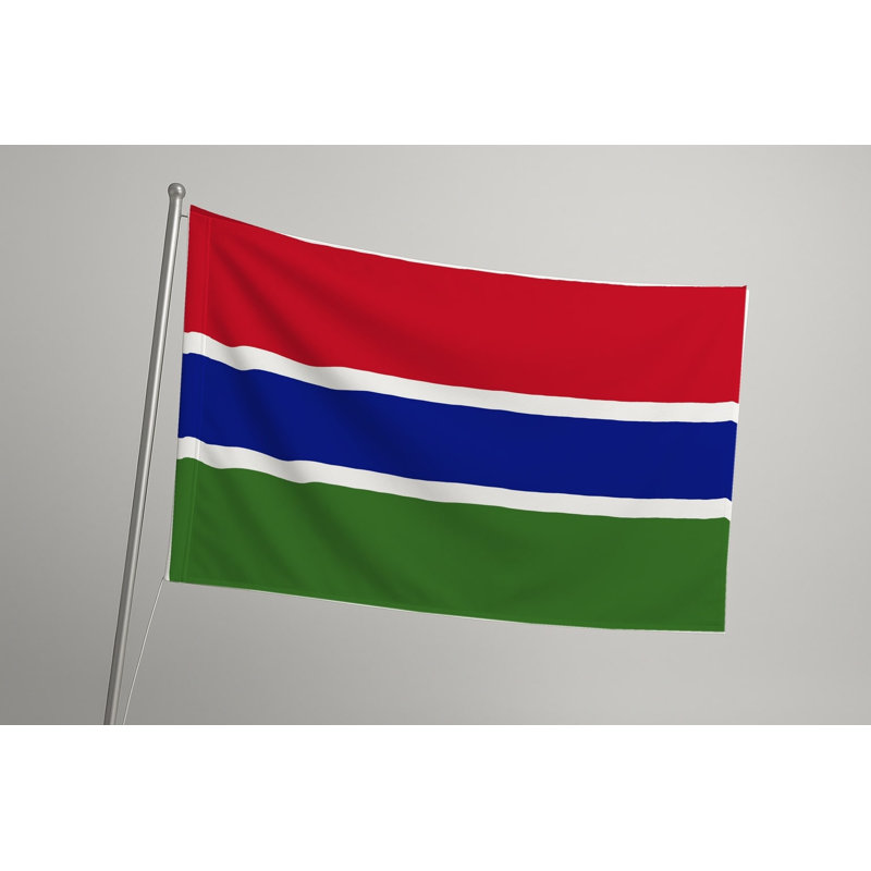 Drapeau de la Gambie - drapeau extérieur