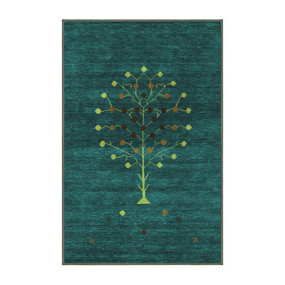 Tapis turquoise Shelana Contemporary