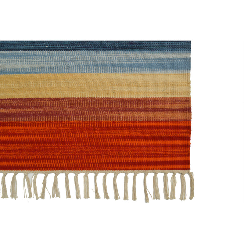 Southwestern Cotton Hand Woven Area Rug, Rectangle 60 x 90cm