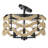 Cliffton Fabric Semi Flush Mount