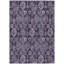 Tapis mauve / gris en polyester tissé à la machine Malchow-95853549