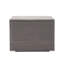 Tablette de rangement extérieure en fer gris, 33,85 po Profondeur x largeur 24,02 po, commode solution de patio avec fer robuste, option
