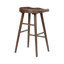 Ensemble de meuble-lavabo brun 5 pièces avec repose-pieds en métal et 4 tabourets