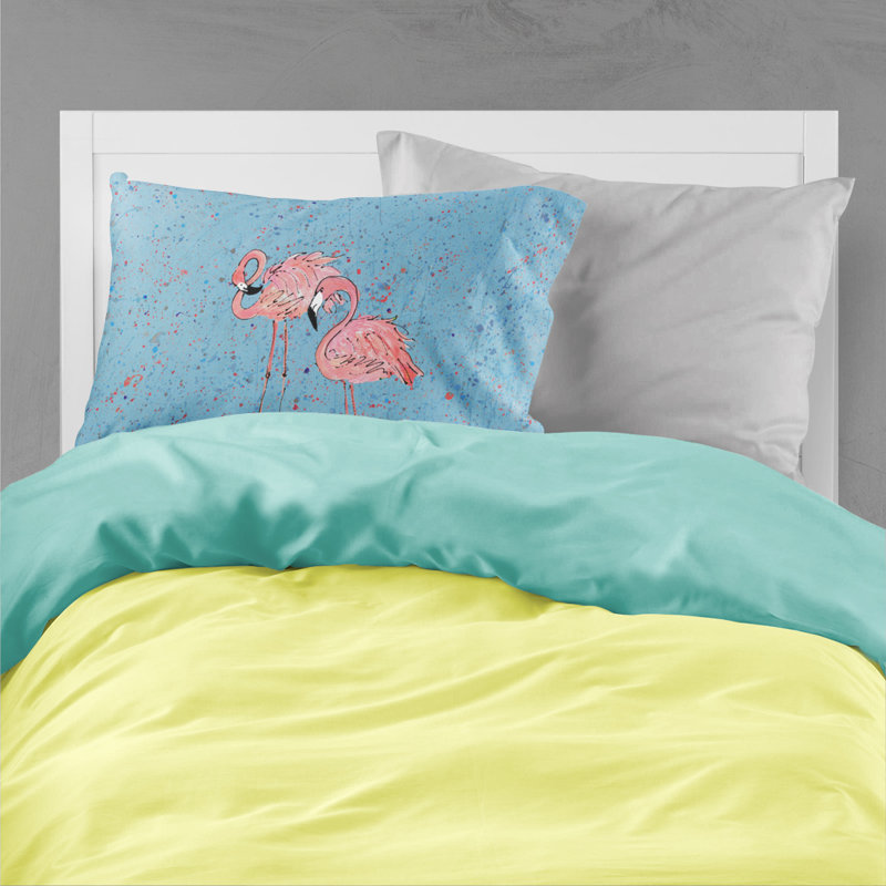 Taie d'oreiller Flamingo Flamingo, Bleu