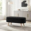 Banc de rangement avec repose-pieds ovale-130059817