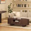 Table basse 55 po ovale avec rangement caché, table de centre cannelée moderne Mid-Century avec tiroir et portes tambour rondes-129199231-129199232
