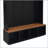 59" Entryway Hall Tree with Bench & Storage, Wood-Grain Accent-541572993