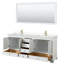 Ensemble de meuble-lavabo double 80 "avec miroir Deborah-97811006-97811009