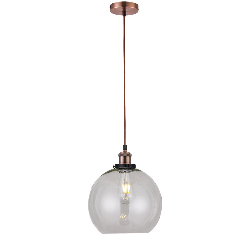 Gaener 1 - Light Glass Sphere Pendant, Clear