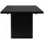 Table de salle à manger rectangulaire en chêne à double piédestal pour 6 à 30 po de hauteur, 41,28 de largeur, 83,5 de longueur