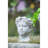 Greek Style Cement Flower Planter - 6.3X5.9X9.1 Inches, Gray Vase, For Indoor Outdoor Home And Garden 4.32 Lb, Head Vase Decor-90741537