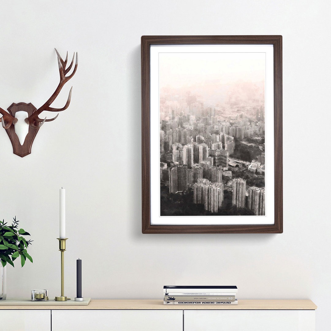 Hong Kong Skyline - Framed Print