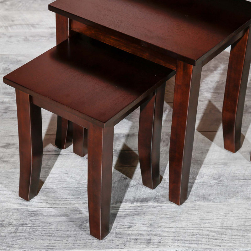 Tables gigognes Dillon, Brun foncé