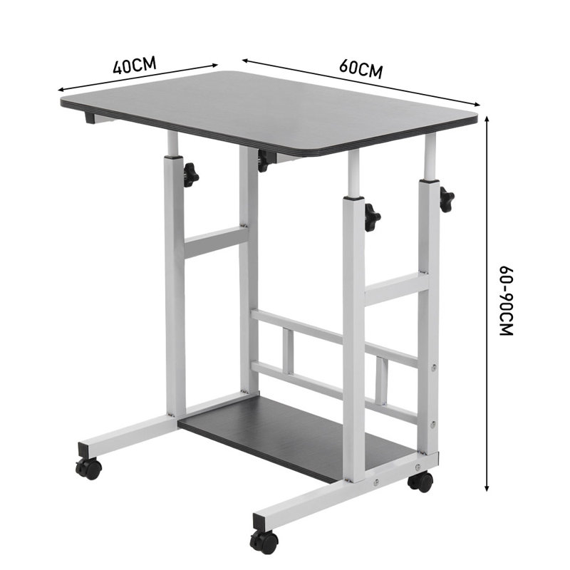 Height-Adjustable Mobile Study Desk