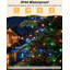 Guirlande lumineuse de Noël de 15 m (50 pi) avec 1000 DEL, télécommande et minuterie, effet pétard multicolore, à brancher, fonction mémoire et 12 modes d'éclairage, étanche, pour fenêtre, porche ou extérieur.-615812430