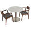 Chaise avec accoudoirs en laine Adelaide