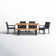 Alyah Rectangular 6 - Person 67.7'' Long Dining Set with Cushions