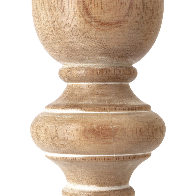 Natural Wood Hurricane Candle Holders Set of 5
