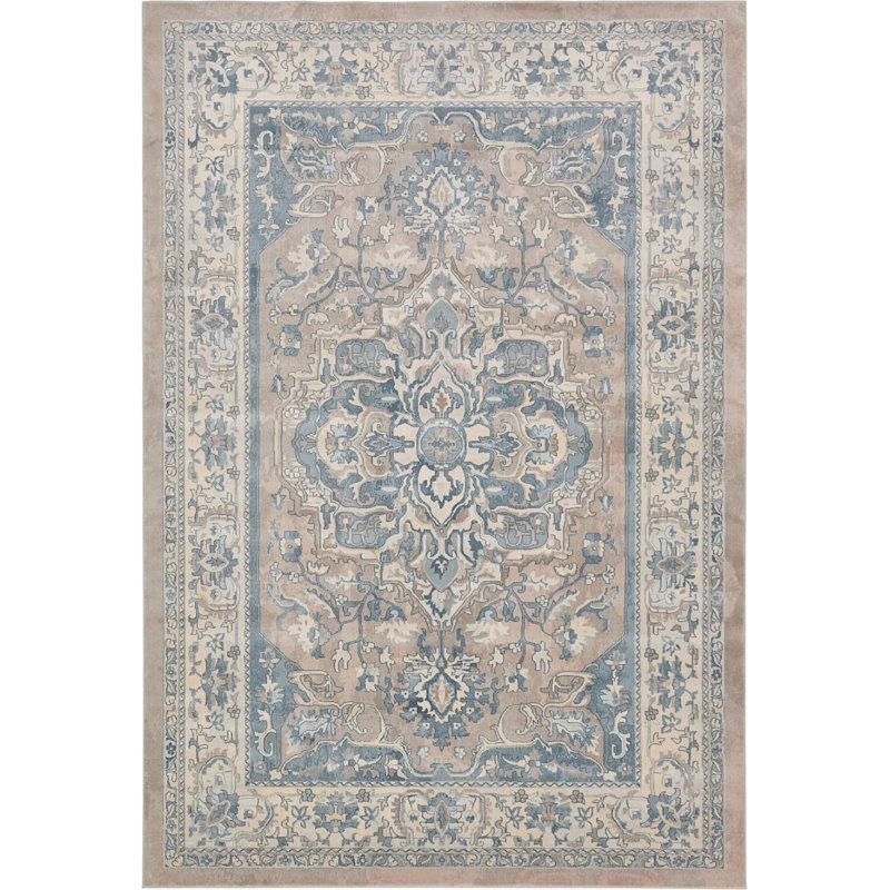 Ikat Indoor Rug, Rectangle 7' x 10'