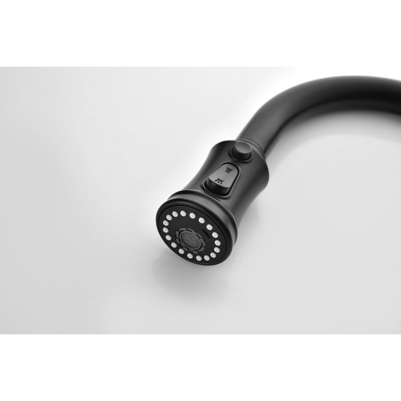 Takason Tas Pull Down Touch Kitchen Faucet, Black