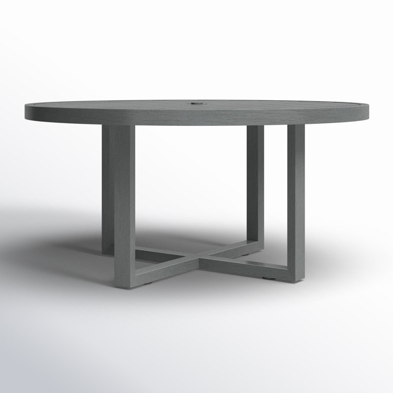 Redondo Outdoor Round Dining Table, 29'' H x 60"W x 50'' L