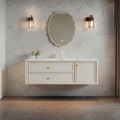 Armoire de salle de bain simple et moderne
