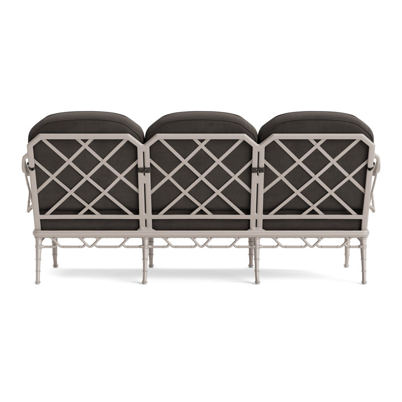 Calcutta Outdoor 3 - Seat Patio Sofa, Fusion Charcoal, Dove