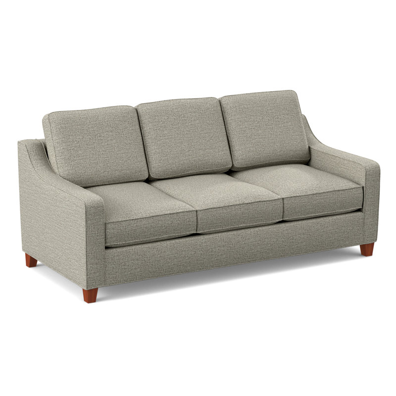 Clark 82" Square Arm Sofa Bed Sleeper with Reversible Cushions, BM Cherry, Archetype Quartz, Innerspring