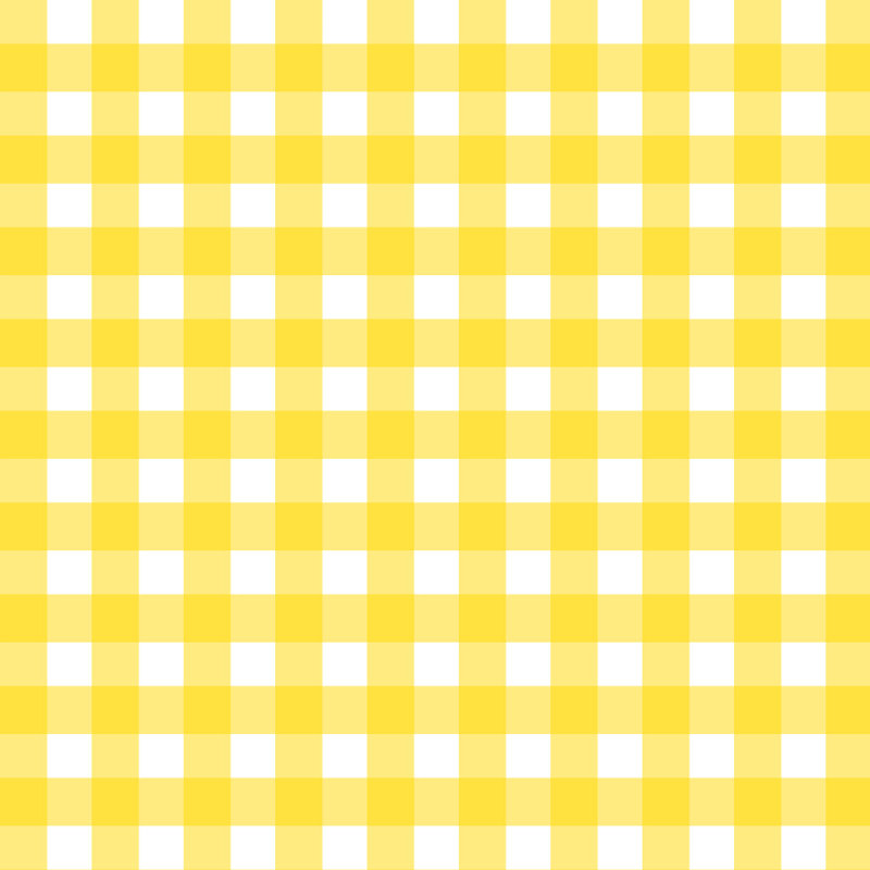 Gingham Pattern Tailored Bed Skirt 15" Drop Length, Yellow, California King
