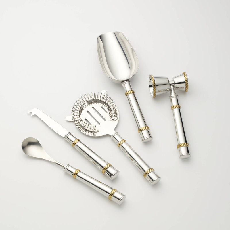 Ensemble d'outils de bar 5 pièces Reed and Barton Roseland