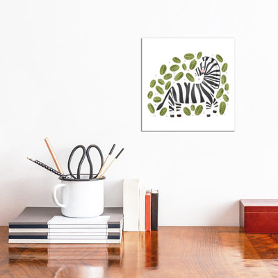 Safari Cuties Zebra by Noonday Design - Wrapped Canvas Gallery-Wrapped Canvas Giclée